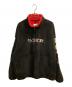 doublet（ダブレット）の古着「POLYESTER FLEECE HALF ZIP PULLOVER / 袖刺繍フリースハーフジッププルオーバー」｜ブラック