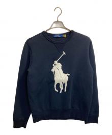 POLO RALPH LAUREN（ポロ・ラルフローレン）の古着「パイルビッグポニースウェット」｜ネイビー