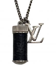 LOUIS VUITTON（ルイ ヴィトン）の古着「コリエ チャームズ モノグラム・エクリプス」｜ブラック×シルバー