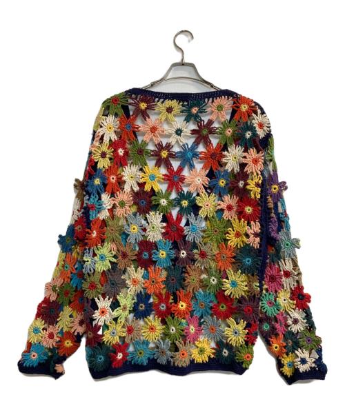 Niche.MacMahon Knitting Mills（ニッチ マクマホンニッティングミル）Niche.MacMahon Knitting Mills (ニッチ マクマホンニッティングミル) フラワークロシェカーディガン マルチカラー サイズ:-の古着・服飾アイテム