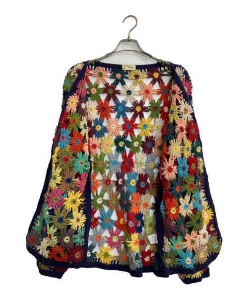 Niche.MacMahon Knitting Mills（ニッチ マクマホンニッティングミル）Niche.MacMahon Knitting Mills (ニッチ マクマホンニッティングミル) フラワークロシェカーディガン マルチカラー サイズ:-の古着・服飾アイテム