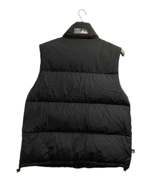FIRST DOWN（ファーストダウン）FIRST DOWN (ファーストダウン) リバーシブルダウンベスト ブラック サイズ:ＬＬの古着・服飾アイテム