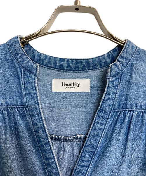 Healthy DENIM（ヘルシーデニム）Healthy DENIM (ヘルシーデニム) Lychee デニムワンピース インディゴの古着・服飾アイテム