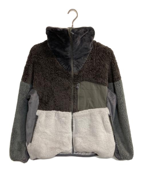 WHITE MOUNTAINEERING（ホワイトマウンテ二アニング）WHITE MOUNTAINEERING (ホワイトマウンテ二アニング) ボアフリースハイネックジップアップジャケット グレー サイズ:1の古着・服飾アイテム