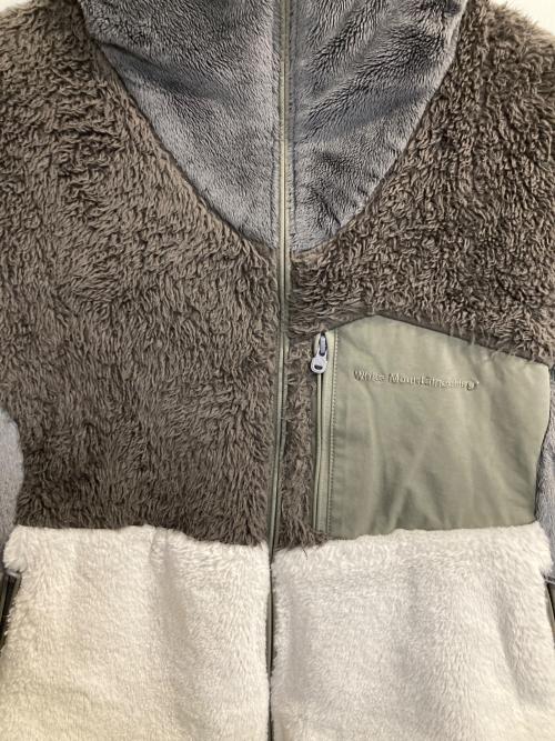 WHITE MOUNTAINEERING（ホワイトマウンテ二アニング）WHITE MOUNTAINEERING (ホワイトマウンテ二アニング) ボアフリースハイネックジップアップジャケット グレー サイズ:1の古着・服飾アイテム