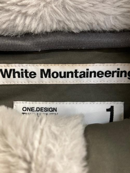 WHITE MOUNTAINEERING（ホワイトマウンテ二アニング）WHITE MOUNTAINEERING (ホワイトマウンテ二アニング) ボアフリースハイネックジップアップジャケット グレー サイズ:1の古着・服飾アイテム