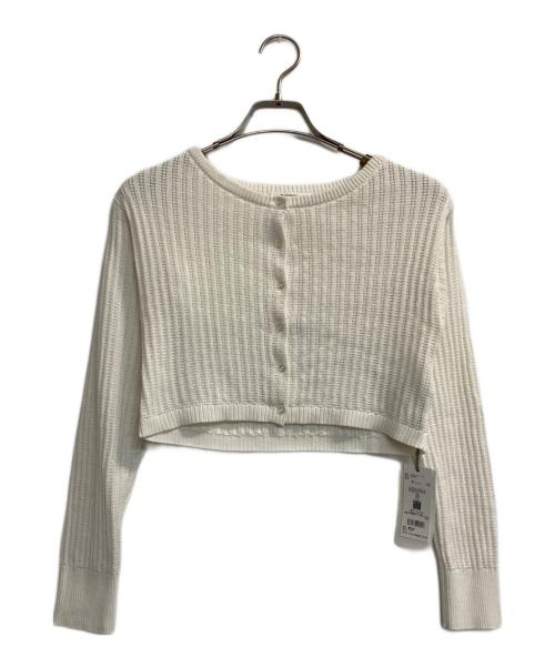 Snidel（スナイデル）Snidel (スナイデル) Sustainaパターンリブニットアンサンブル ホワイト サイズ:ＦＲＥＥの古着・服飾アイテム