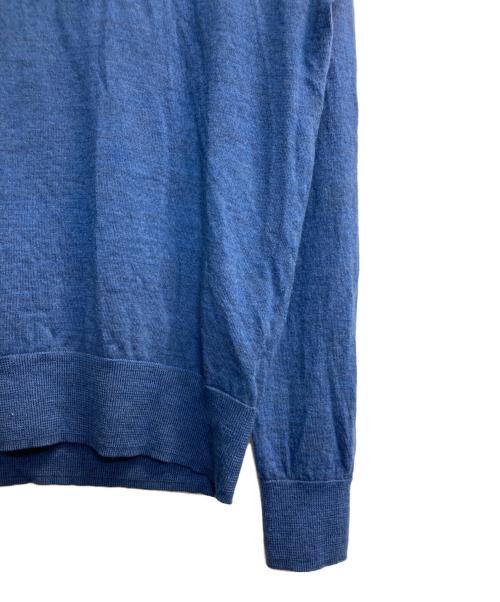 POLO RALPH LAUREN（ポロ・ラルフローレン）POLO RALPH LAUREN (ポロ・ラルフローレン) Vネックニット ブルー サイズ:Lの古着・服飾アイテム