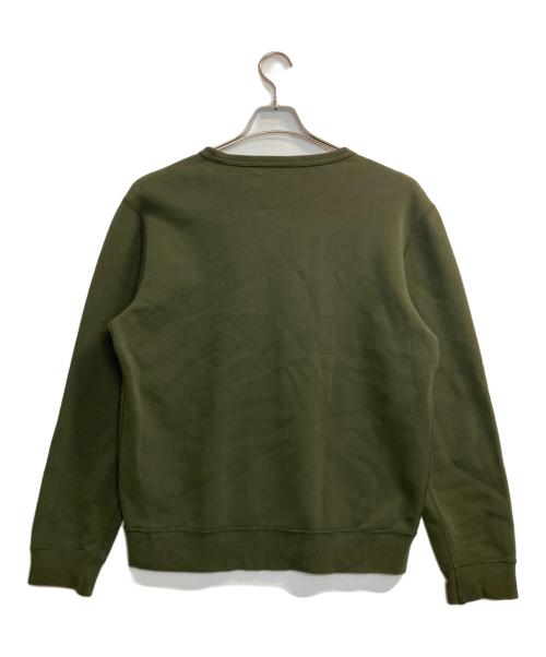 POLO RALPH LAUREN（ポロ・ラルフローレン）POLO RALPH LAUREN (ポロ・ラルフローレン) エンボスロゴスウェット カーキ サイズ:Ｍの古着・服飾アイテム