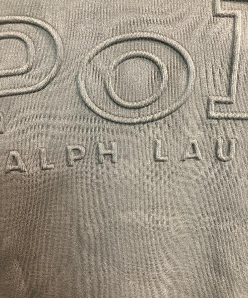 POLO RALPH LAUREN（ポロ・ラルフローレン）POLO RALPH LAUREN (ポロ・ラルフローレン) エンボスロゴスウェット カーキ サイズ:Ｍの古着・服飾アイテム