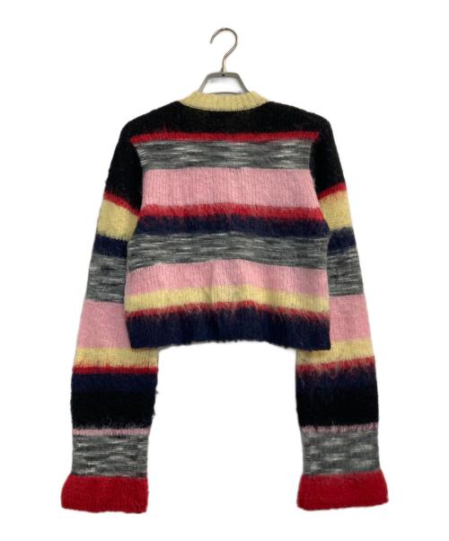 MAISON SPECIAL（メゾンスペシャル）MAISON SPECIAL (メゾンスペシャル) Border Short Length Knit Cardigan マルチカラー サイズ:Freeの古着・服飾アイテム