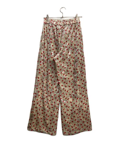 MAISON SPECIAL（メゾンスペシャル）MAISON SPECIAL (メゾンスペシャル) Flower Velor Easy Pants アイボリー サイズ:38の古着・服飾アイテム