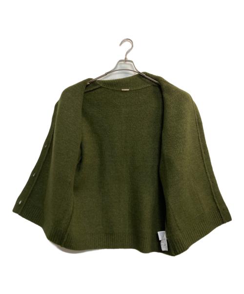 Snidel（スナイデル）Snidel (スナイデル) ステンカラーニットジャケットカーデ グリーン サイズ:ＦＲＥＥの古着・服飾アイテム
