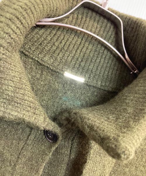 Snidel（スナイデル）Snidel (スナイデル) ステンカラーニットジャケットカーデ グリーン サイズ:ＦＲＥＥの古着・服飾アイテム