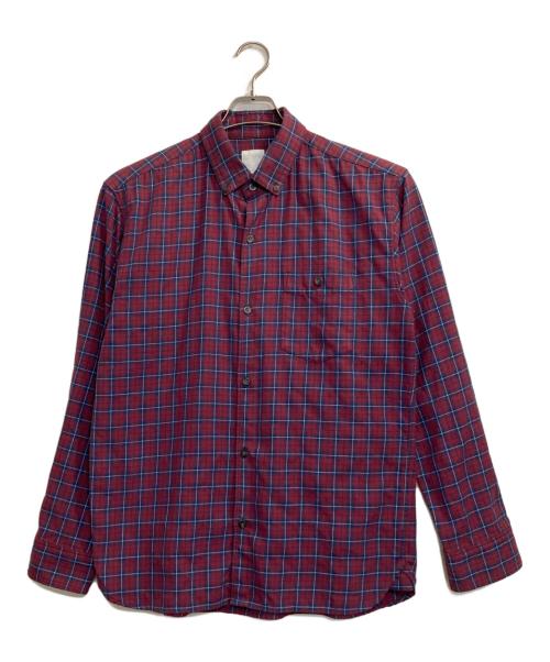 THE NORTH FACE（ザ ノース フェイス）THE NORTH FACE (ザ ノース フェイス) CHECK B.D.SHIRTS レッド サイズ:XLの古着・服飾アイテム