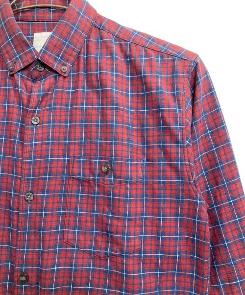 THE NORTH FACE（ザ ノース フェイス）THE NORTH FACE (ザ ノース フェイス) CHECK B.D.SHIRTS レッド サイズ:XLの古着・服飾アイテム