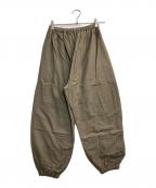 中川政七商店ナカガワマサシチショウテン）の古着「リネンイージーバルーンパンツ」｜カーキ
