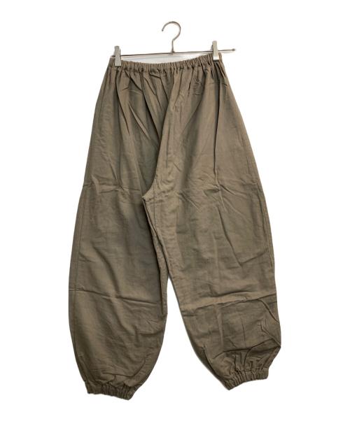 中川政七商店（ナカガワマサシチショウテン）中川政七商店 (ナカガワマサシチショウテン) リネンイージーバルーンパンツ カーキ サイズ:Ｌの古着・服飾アイテム