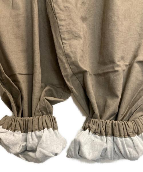 中川政七商店（ナカガワマサシチショウテン）中川政七商店 (ナカガワマサシチショウテン) リネンイージーバルーンパンツ カーキ サイズ:Ｌの古着・服飾アイテム