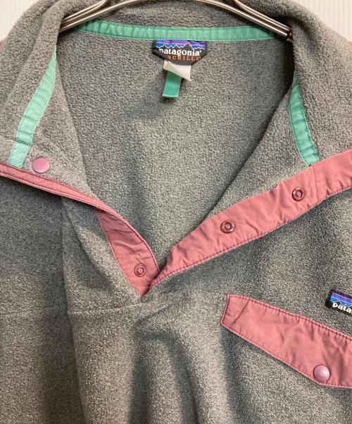 Patagonia（パタゴニア）Patagonia (パタゴニア) シンチラスナップTフリースジャケット グレー サイズ:Lの古着・服飾アイテム