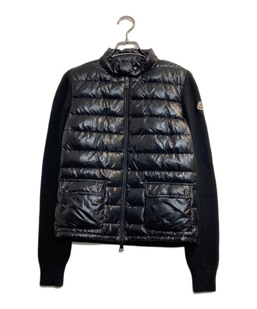 MONCLER（モンクレール）MONCLER (モンクレール) MAGLIONE TRICOT CARDIGAN/ニット切替ダウンジャケット ブラック サイズ:Sの古着・服飾アイテム
