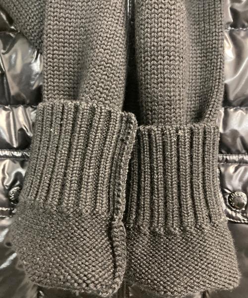 MONCLER（モンクレール）MONCLER (モンクレール) MAGLIONE TRICOT CARDIGAN/ニット切替ダウンジャケット ブラック サイズ:Sの古着・服飾アイテム