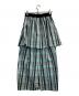 LE PHIL (ル フィル) メモリータフタチェックスカート ブルー×グリーン サイズ:1：6000円