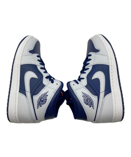 NIKE（ナイキ）NIKE (ナイキ) AIR JORDAN 1 MID ブルー サイズ:27cm 未使用品の古着・服飾アイテム