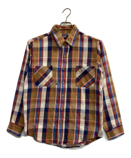big mac（ビッグマック）big mac (ビッグマック) チェックシャツ ブルー×ブラウン サイズ:ＸＬの古着・服飾アイテム