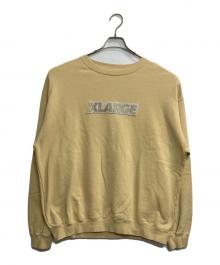 X-LARGE（エクストララージ）の古着「ロゴパッチクルー」｜ベージュ