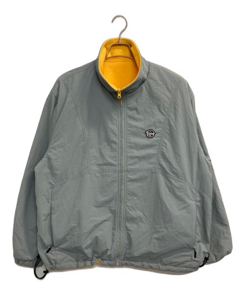 KEBOZ（ケボズ）KEBOZ (ケボズ) NYLON FLEECE REVERSIBLE JACKET グレー サイズ:Ｍの古着・服飾アイテム