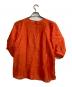 BEAUTY&YOUTH (ビューティーアンドユース) シアー ボリュームスリーブ ブラウス -ウォッシャブル オレンジ サイズ:記載なし：4000円