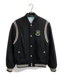 LACOSTE（ラコステ）の古着「ウールバーシティジャケット」｜ブラック