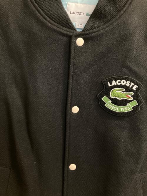 LACOSTE（ラコステ）LACOSTE (ラコステ) ウールバーシティジャケット ブラック サイズ:48の古着・服飾アイテム