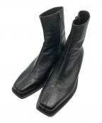 Y/PROJECTワイ プロジェクト）の古着「Paris‘ Best Boots/スクエアトゥレザーブーツ」｜ブラック