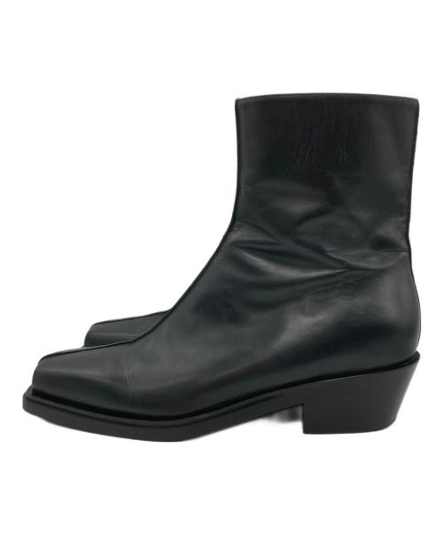 Y/PROJECT（ワイ プロジェクト）Y/project (ワイ プロジェクト) Paris‘ Best Boots/スクエアトゥレザーブーツ ブラック サイズ:42の古着・服飾アイテム