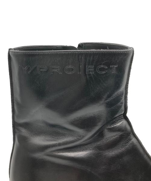 Y/PROJECT（ワイ プロジェクト）Y/project (ワイ プロジェクト) Paris‘ Best Boots/スクエアトゥレザーブーツ ブラック サイズ:42の古着・服飾アイテム