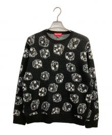 SUPREME（シュプリーム）の古着「22FW Dice Sweater」｜ブラック×グレー