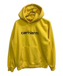 CarHartt（カーハート）の古着「ロゴ刺繍パーカー」｜イエロー
