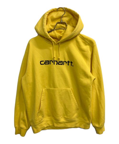 CarHartt（カーハート）CarHartt (カーハート) ロゴ刺繍パーカー イエロー サイズ:Ｍの古着・服飾アイテム