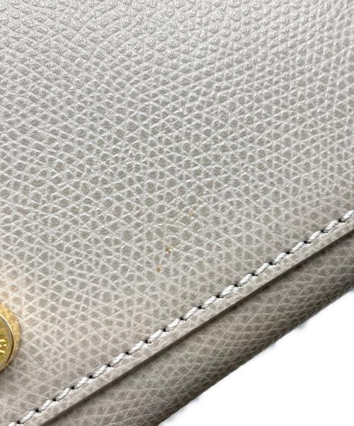 GIORGIO ARMANI（ジョルジョアルマーニ）GIORGIO ARMANI (ジョルジョアルマーニ) レザートートハンドバッグ ベージュの古着・服飾アイテム