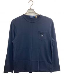 POLO RALPH LAUREN（ポロ・ラルフローレン）の古着「ワンポイントカットソー」｜ネイビー