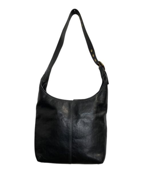 COACH（コーチ）COACH (コーチ) レザーワンショルダーバッグ ブラックの古着・服飾アイテム