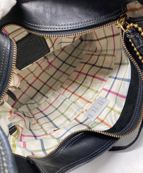 COACH（コーチ）COACH (コーチ) レザーワンショルダーバッグ ブラックの古着・服飾アイテム