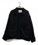 VOAAOVヴォアーブ）の古着「Soft Wool Twill Blouson」｜ブラック