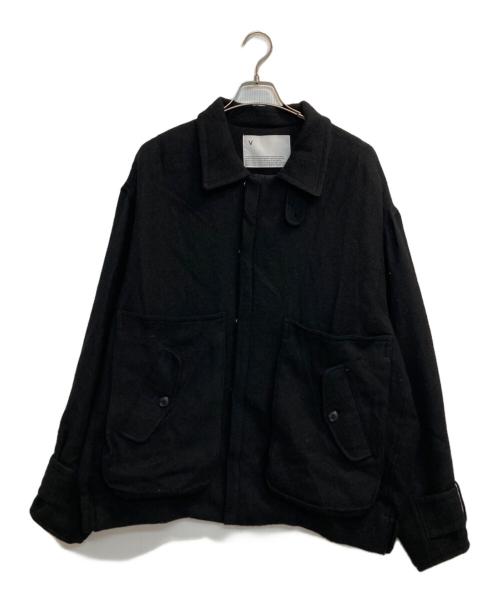 VOAAOV（ヴォアーブ）VOAAOV (ヴォアーブ) Soft Wool Twill Blouson ブラック サイズ:2の古着・服飾アイテム