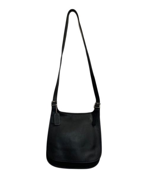 COACH（コーチ）COACH (コーチ) レザーショルダーバッグ ブラックの古着・服飾アイテム