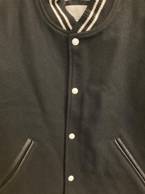 MARKAWARE（マーカウェア）MARKAWARE (マーカウェア) VARSITY JACKET ORGANIC WOOL MELTON ブラック サイズ:1の古着・服飾アイテム