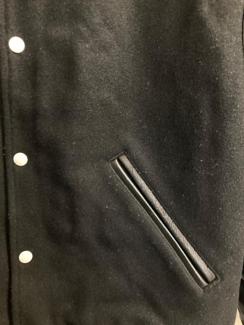 MARKAWARE（マーカウェア）MARKAWARE (マーカウェア) VARSITY JACKET ORGANIC WOOL MELTON ブラック サイズ:1の古着・服飾アイテム