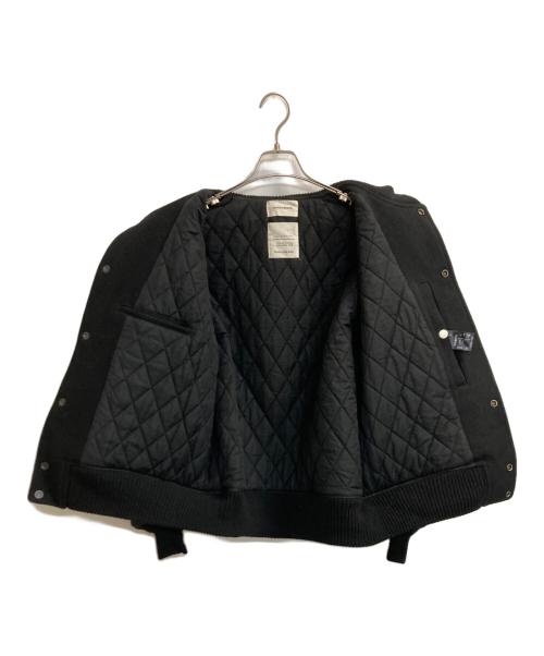MARKAWARE（マーカウェア）MARKAWARE (マーカウェア) VARSITY JACKET ORGANIC WOOL MELTON ブラック サイズ:1の古着・服飾アイテム